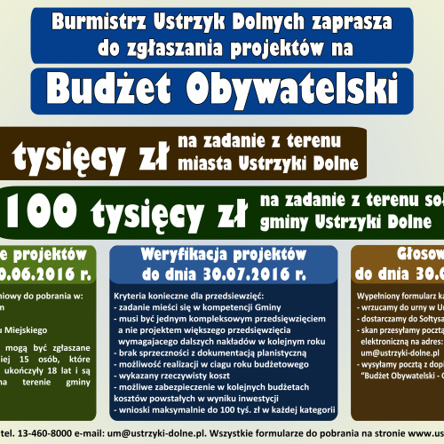 Trwa II edycja Budżetu Obywatelskiego